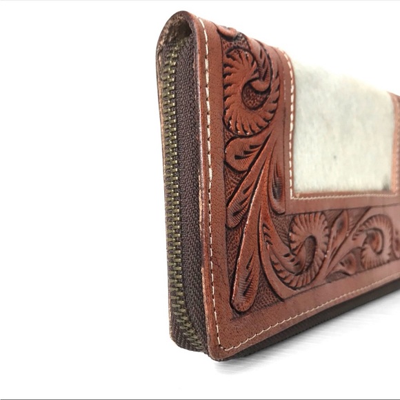 Brown Leather Cowhide Wallet - Picture 3 of 5